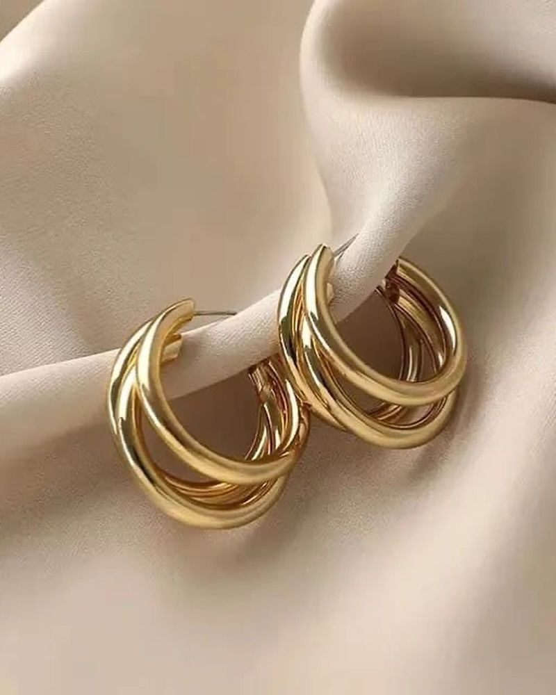 Gold Plated Hoops